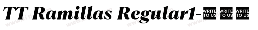 TT Ramillas Regular1字体转换